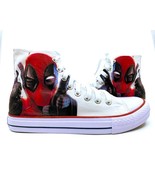 Deadpool Fan Art Custom Converse All Star, Supervillain Custom Sneakers,... - £78.21 GBP+