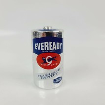 Vintage Silver Eveready Nine Lives 950 "D" Cell Flashlight Battery 25 Cent USA - $9.49