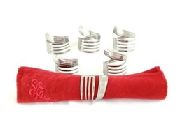 Forked Up Art P06 Napkin Rings Table Topper, Set of 6 - £15.71 GBP