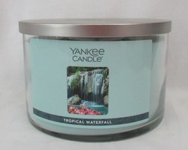 Yankee Candle 3-Wick Jar 18 oz Burns 30-50 hrs TROPICAL WATERFALL essential oils - $40.92