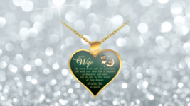 Luxury Heart Necklace Love Gift For Wife My Heart Beats Only For Your Love -N491 - £27.71 GBP+