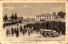 Rare Wwi Real Photo POSTCARD-SINGING Class At Camp Meade, Annapolis, Md BK50 - £5.14 GBP