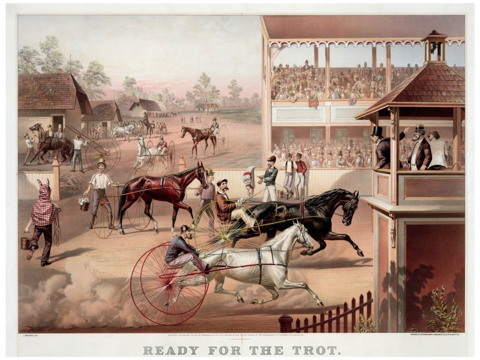 Decorative Poster.Interior wall art design.Decor Art.Horse Ready to race.4151