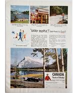 1947 Canadian Government Travel Bureau Advertisement Vacations Canada DW... - €9,72 EUR