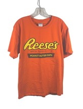 1999 Vintage T-Shirt, Large Orange Reese&#39;s Peanut Butter Cups Logo, Shor... - £17.39 GBP