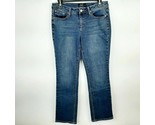 Earl Jean&#39;s Women&#39;s Slim Boot Jeans Size 10 Blue Stretch Denim QF8 - $22.76