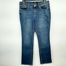 Earl Jean&#39;s Women&#39;s Slim Boot Jeans Size 10 Blue Stretch Denim QF8 - £17.80 GBP