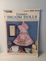 Leisure Arts Crochet Country Broom Dolls 12&quot; Wall Hangings In 6 Designs - £7.60 GBP