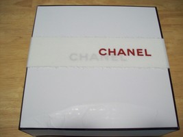 CHANEL Empty Gift Box with Ribbon, Tissue and Sticker (Lightly Scented) - £15.78 GBP