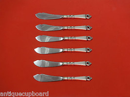Danish Crown by Frigast Sterling Silver Trout Knife Set 6pc HHWS  Custom Made - £380.81 GBP