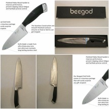 Chef Knife Pro 8&quot; Stainless-Steel Beginner or Professional Chef Rust-res... - $19.99