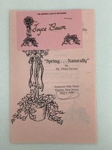 1990 The Garden Club of Watching Spring Naturally bu Mr. Thim Piecera - £7.44 GBP