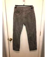 Levis Mens 501 Straight Fit Gray Button Fly Jeans Measures 30X29 - $12.86