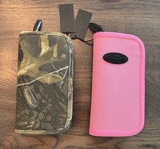 Casemaster Lot of 2 Camo &amp; Pink Deluxe Dart Storage/Travel Case - $25.19