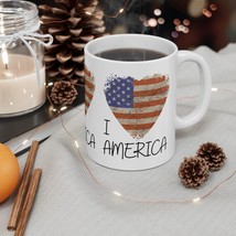 I Love America Coffee, Tea, Chocolate Ceramic Mug, 11oz - £9.38 GBP