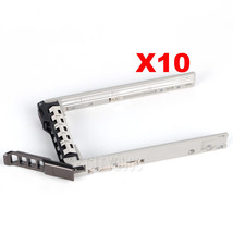 Lot of 10, 2.5" SAS SATA Hard Drive Tray Caddy For Dell PowerEdge R730 US Seller - £75.65 GBP