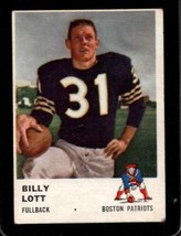 1961 Fleer #178 Billy Lott Vg+ Patriots *X35459 - $11.76