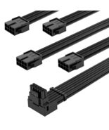 SYBECHATF RTX 4090 16Pin to 4x8Pin PCI-E 5.0 Sleeved Cable 14in Black - €3,60 EUR