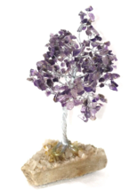 Stunning Amethyst Cluster Crystal Gem Tree - Healing Energy and Beautiful Decora - £62.75 GBP