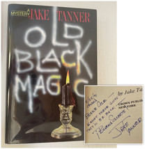 Old Black Magic by Jake Tanner Signed Personalized Mystery Book 1991 HC 1st Edit - $33.07