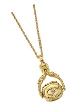 1928 Jewelry 3 Sided Flower Spinner Locket Pendant Necklace - £120.81 GBP