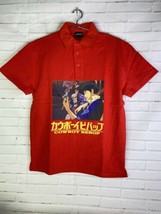 Cowboy Bebop Whatever Happens Licensed Polo Shirt Red Mens Size XS Dumbgood NEW - £21.79 GBP