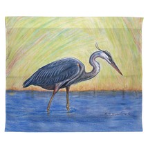 Betsy Drake Blue Heron Outdoor Wall Hanging 24x30 - £38.93 GBP