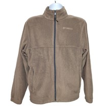 Columbia Men&#39;s Steens Mountain 2.0 Full Zip Fleece Jacket Size Medium Solid Tan - £29.78 GBP