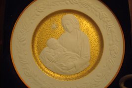 Compatible with Franklin Mint 1976 Christmas Plate `Silent Night` 9 3/4&quot; Diamete - £82.37 GBP