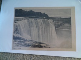 Vintage 1920s Black and White Print Niagara Falls 5x7&quot; - £19.05 GBP