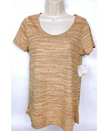 NWT LuLaroe Women&#39;s Classic T Gray Orange Short Sleeve Striped Size XS - $22.41 CAD