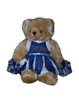 Florida Gators Cheerleader Teddy Bear Stuffed Animal Plush Wishpets Handmade 12&quot; - £10.95 GBP