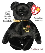 The End Y2K TY Beanie Baby 2000 - RARE- Mint Condition w/ ERRORS 4265 - $39.95
