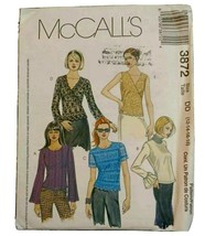 McCall&#39;s 3872 Pullover Tops w Surplice Nec, Sleeve Variations Sz DD 12-18 UNCUT - £4.20 GBP
