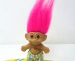 Vintage Russ Surfer Surfing Pink Hair Troll Doll Toy Sports - $11.99