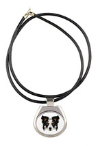 A necklace with a Border Collie dog. A new collection with the geometric dog - £11.66 GBP