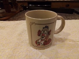 Coffee Cup Mug Waving Clown with Plaid Coat and Blue Hat Japan by Arthur... - £7.89 GBP