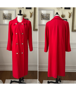 Vintage 60s Count Romi Double Breasted Red Gold Button Coat S - $99.89 CAD