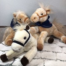 Wells Fargo Legendary Pony Plush Horse Floppy Stuffed Animal Lot Of 3 - £19.77 GBP