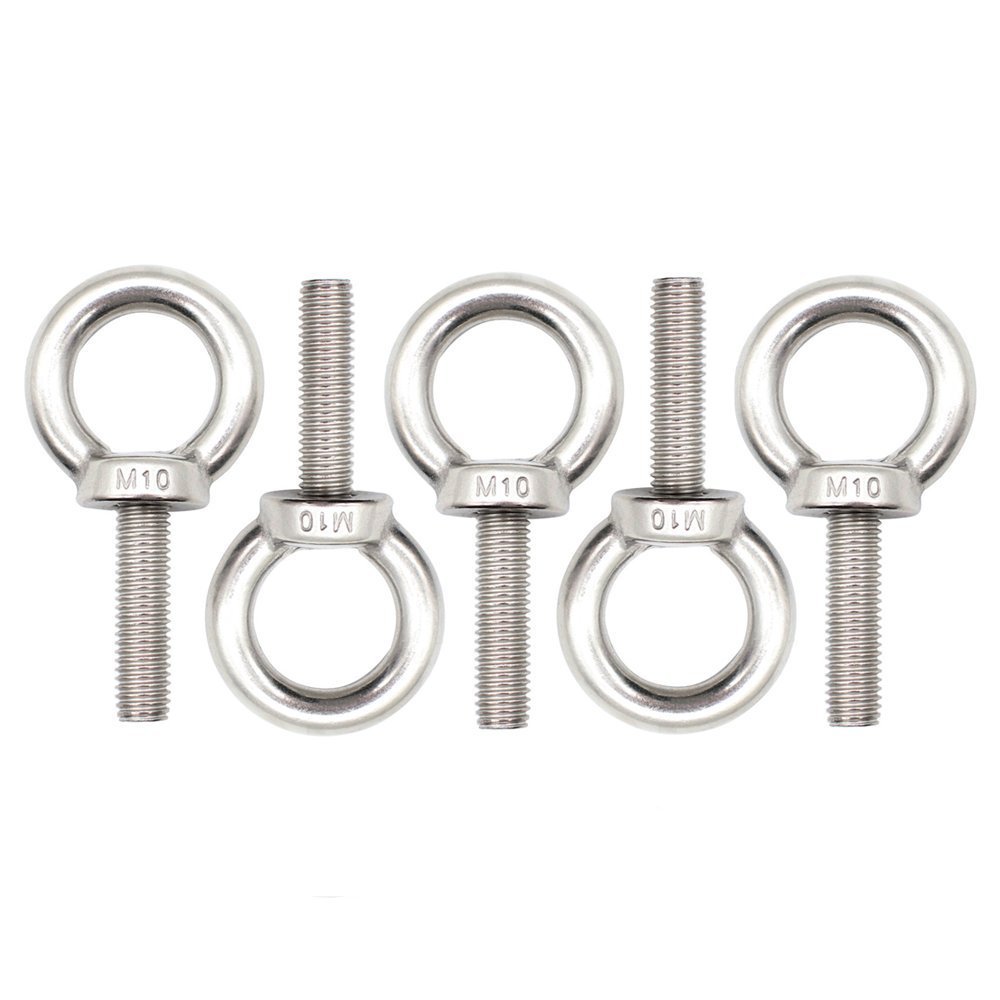 Eowpower 5 Pcs. Stainless Steel M10 X 35Mm Ring Eye Bolt - $28.80