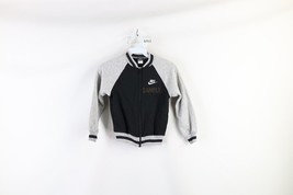 NOS Vintage 80s Nike Boys Medium Sample Spell Out Full Zip Track Jacket ... - $37.83