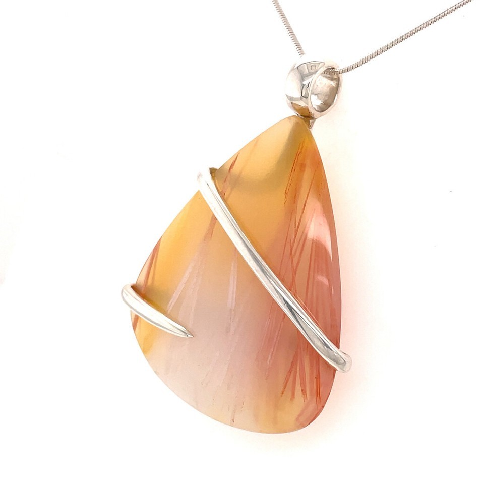 Starburst Agate Stone Pendant Necklace by Stones Desire Item image 2