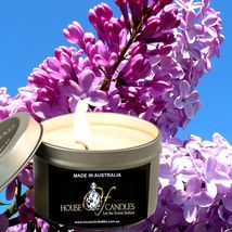 Fresh Lilac Eco Soy Wax Scented Tin Candles, Vegan Friendly, Hand Poured - £11.85 GBP+