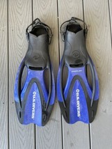 US Divers Proflex Blue Snorkel Swimming Scuba Flippers Fins - £11.66 GBP