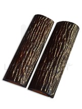 Extra Large Amber Stag Bone Knife Handle Blank Scale 1 Pair - £19.53 GBP