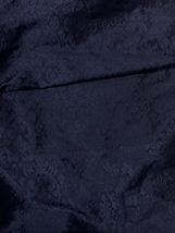 Fabric Blue Black Brocade damask Fabric, Wedding Bridal Dress Fabric - NF492 - £5.18 GBP+