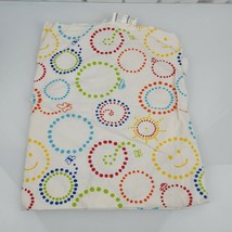 IKEA vitaminer rand Flannel Circle Polka Dots Baby Blanket Lovey White R... - $32.66