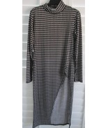 Emelia (NWT) Women&#39;s Hi-Slit Houndstooth KNit Dress Size Medium - $21.95 CAD