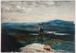 Art Print The Ranger, Adirondacks by Winslow Homer Giclee Canvas - £6.86 GBP+