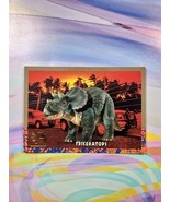 1993 Topps Jurassic Park Gold | Triceratops #7 - $2.09 CAD